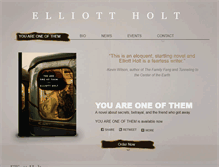 Tablet Screenshot of elliottholt.com